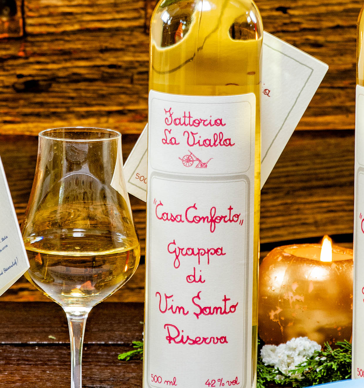 Grappa aus Trestern von Vin Santo Riserva