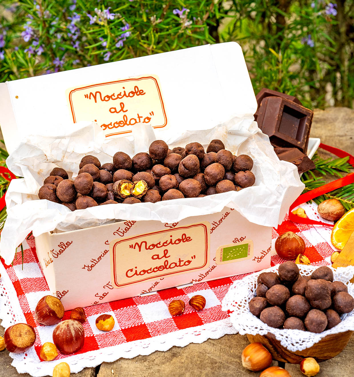 The Organic Chocolate Coated Hazelnuts