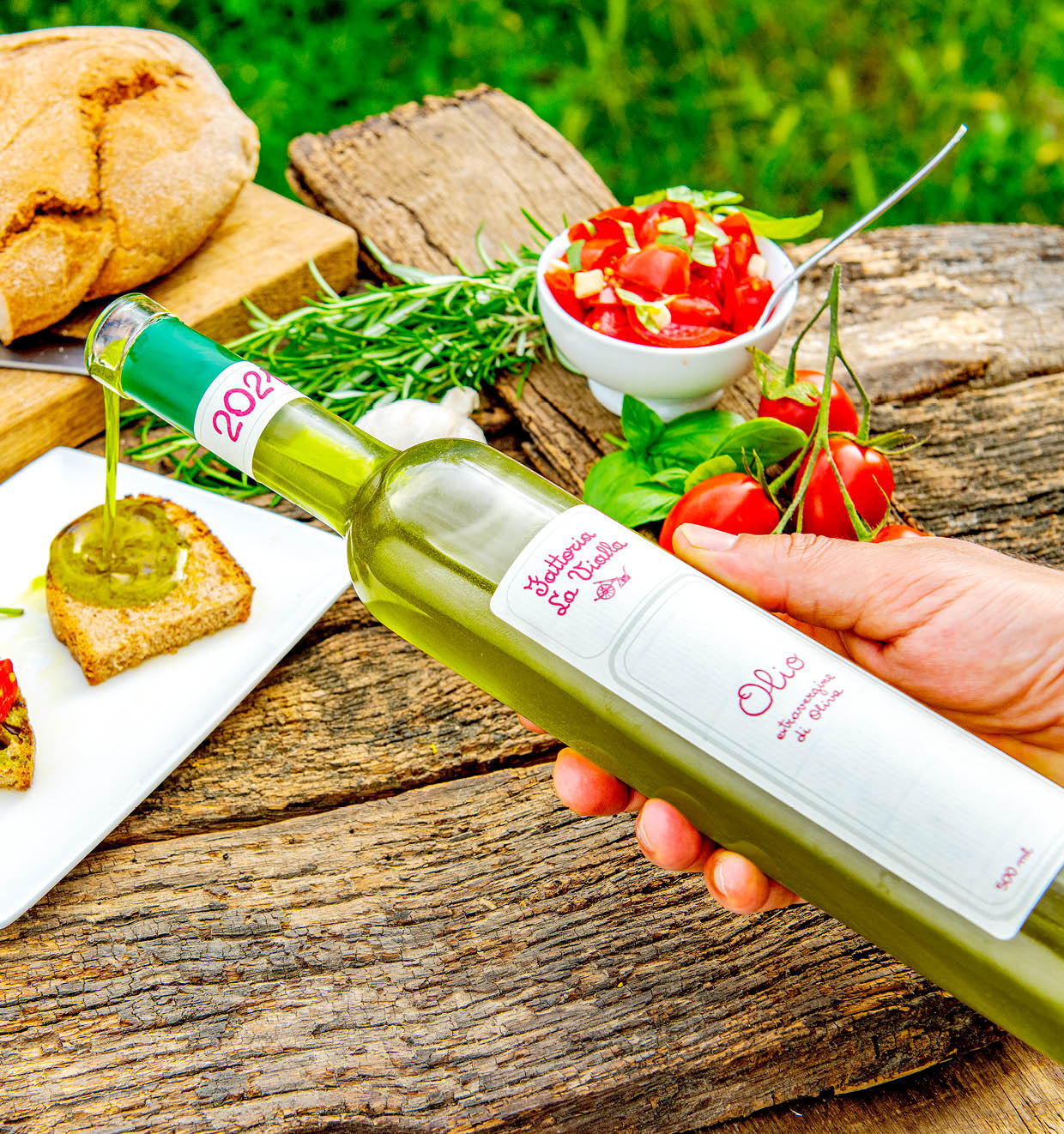 Olivenöl Extravergine 2021 (0,5 l)<br>'La Vialla'