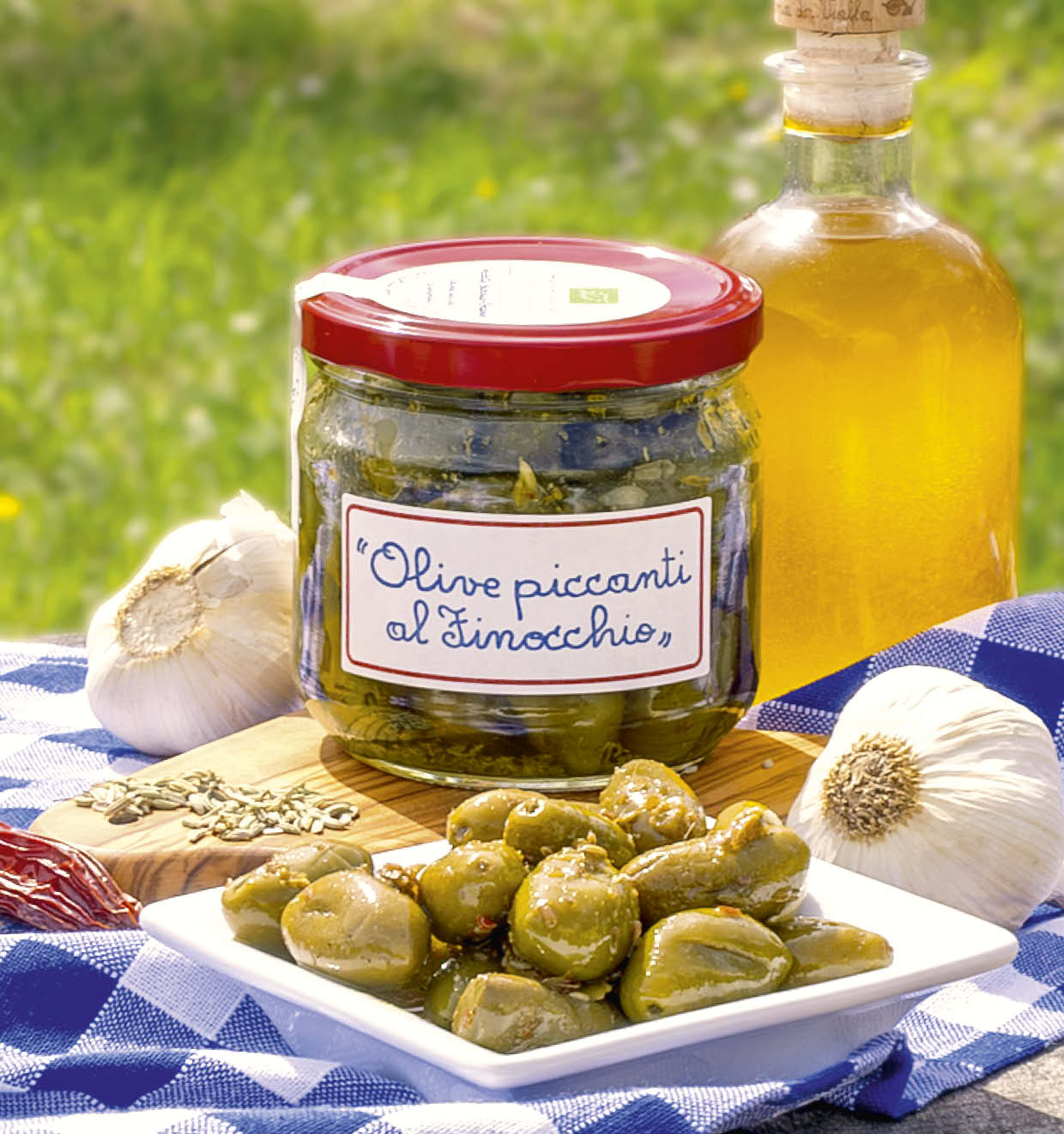 Pikante olijven met venkel