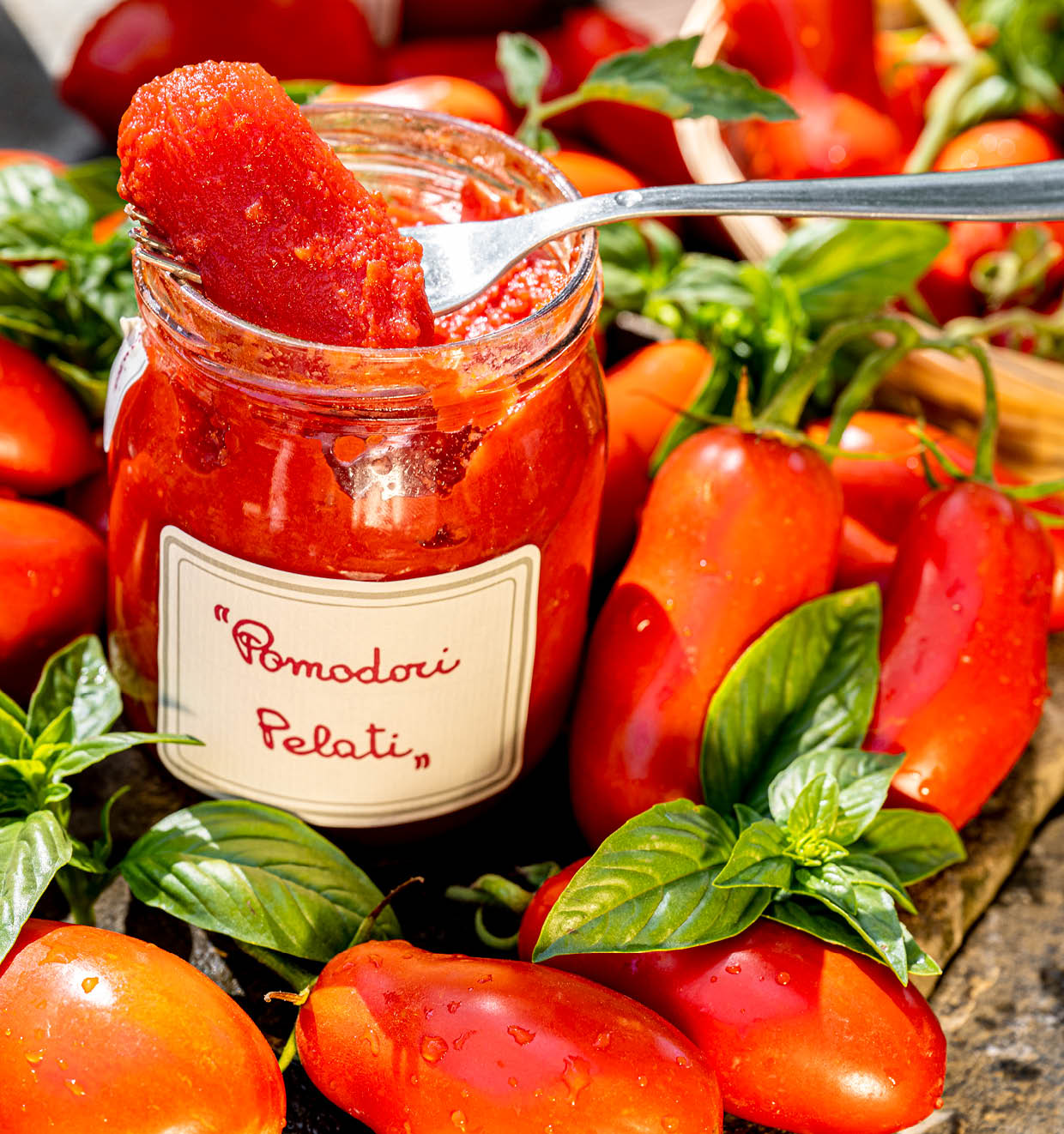 Geschälte Tomaten