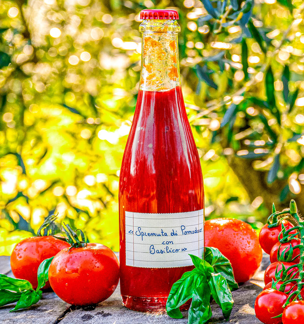 Freshly Squeezed Tomato Juice with Basil