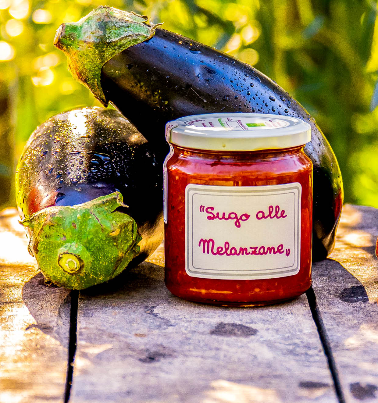 Soße aus Tomaten und Auberginen