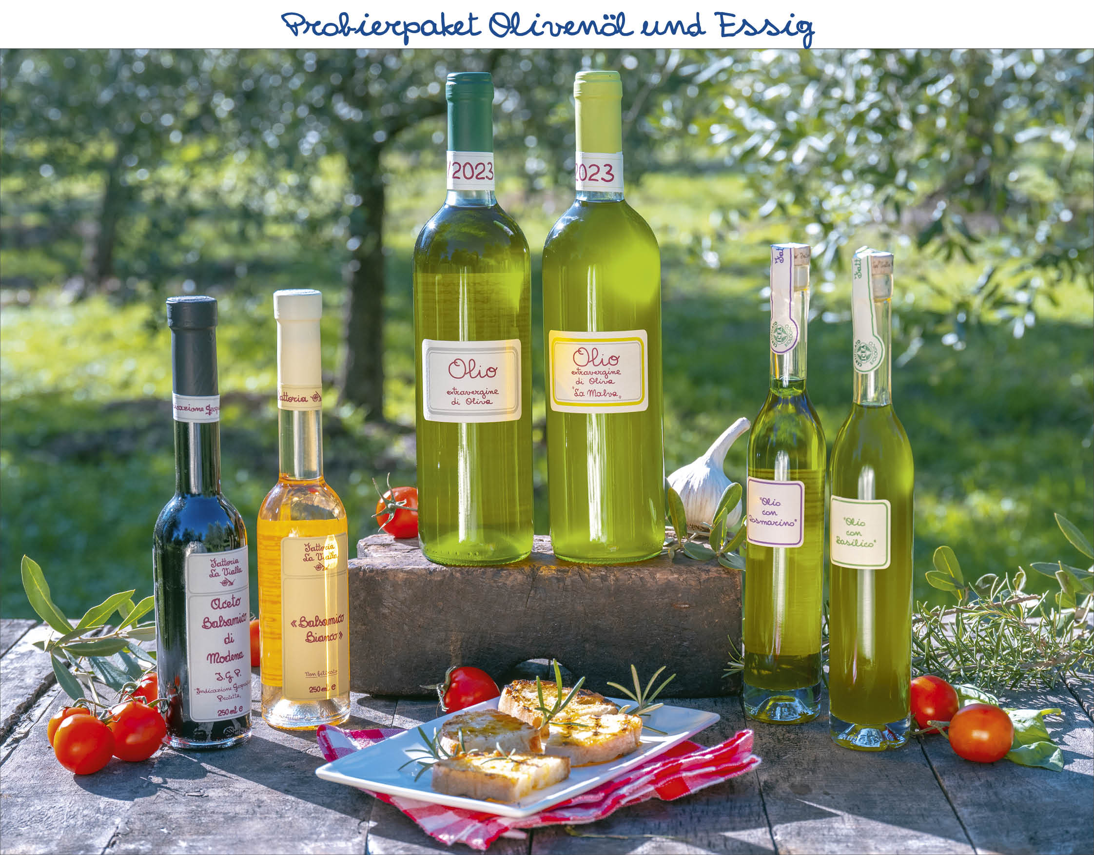 Probierpaket Olivenöl und Essig