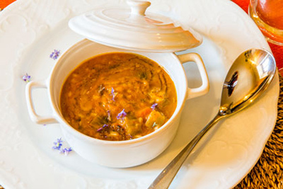 Zuppa di farro con passata di fagioli | Fattoria La Vialla