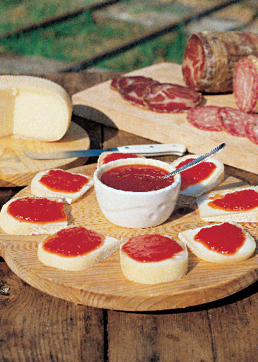 Peperonata dolce con pecorino | Fattoria La Vialla