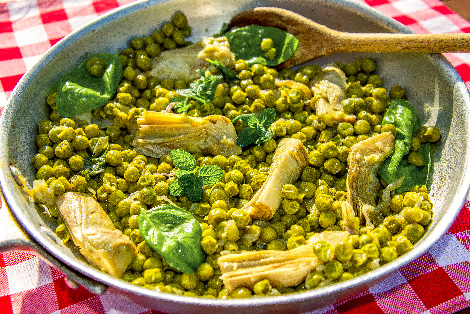 Piselli e carciofi in agrodolce | Fattoria La Vialla