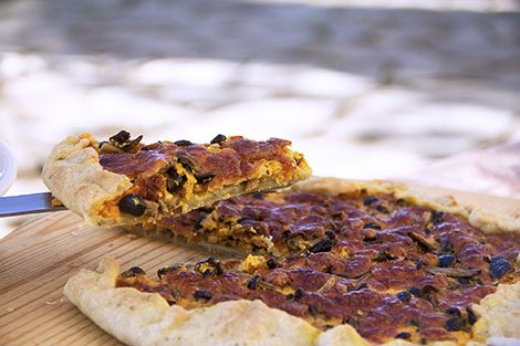Torta di zucca, pioppini e pecorino | Fattoria La Vialla