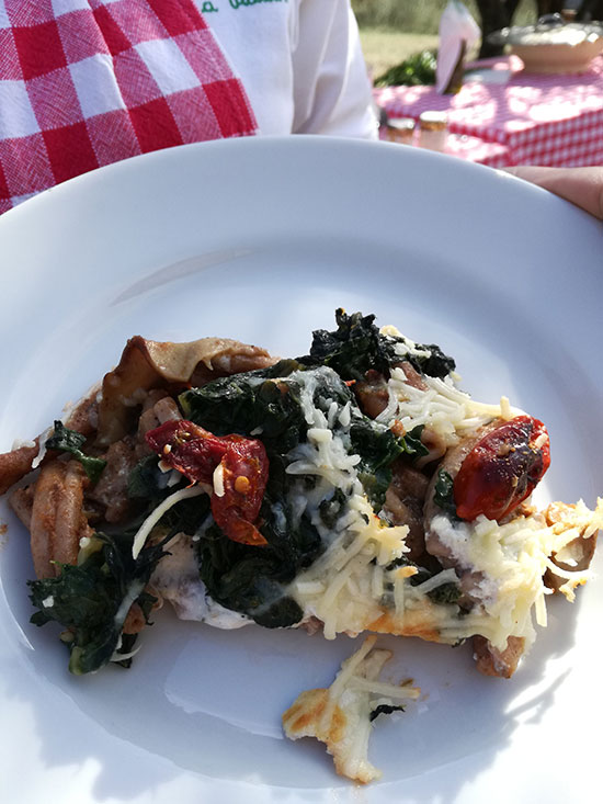 Strozzapreti al farro alla boscaiola "di più" | Fattoria La Vialla