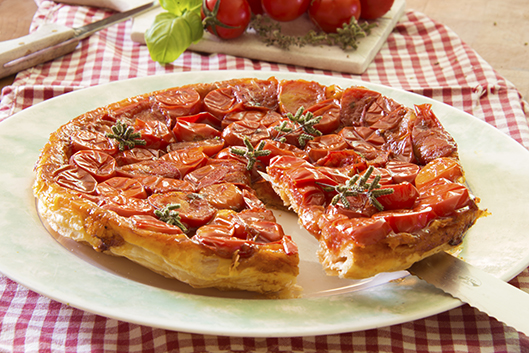 Tarte tatin con i pomodorini in dolce-forte | Fattoria La Vialla