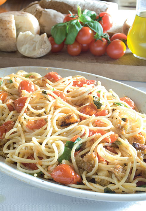 Spaghetti e pomodorini al forno | Fattoria La Vialla