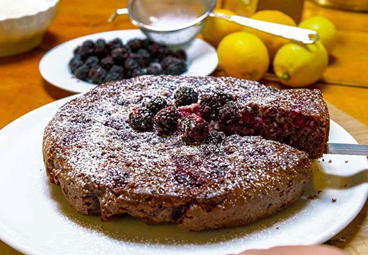 Torta con le more | Fattoria La Vialla