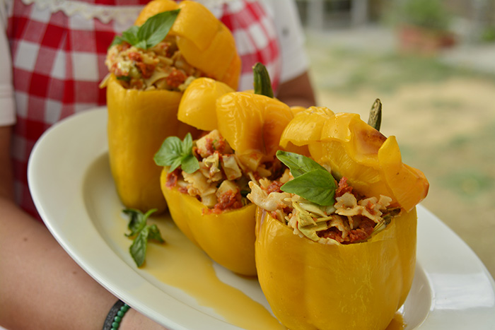 Insalata di pasta nei peperoni | Fattoria La Vialla