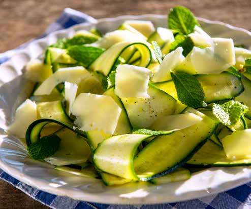 Zucchine marinate alla menta, Pecorino e limone | La Vialla