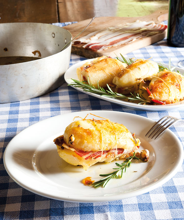 Patate farcite con rigatino e pecorino fresco | Fattoria La Vialla