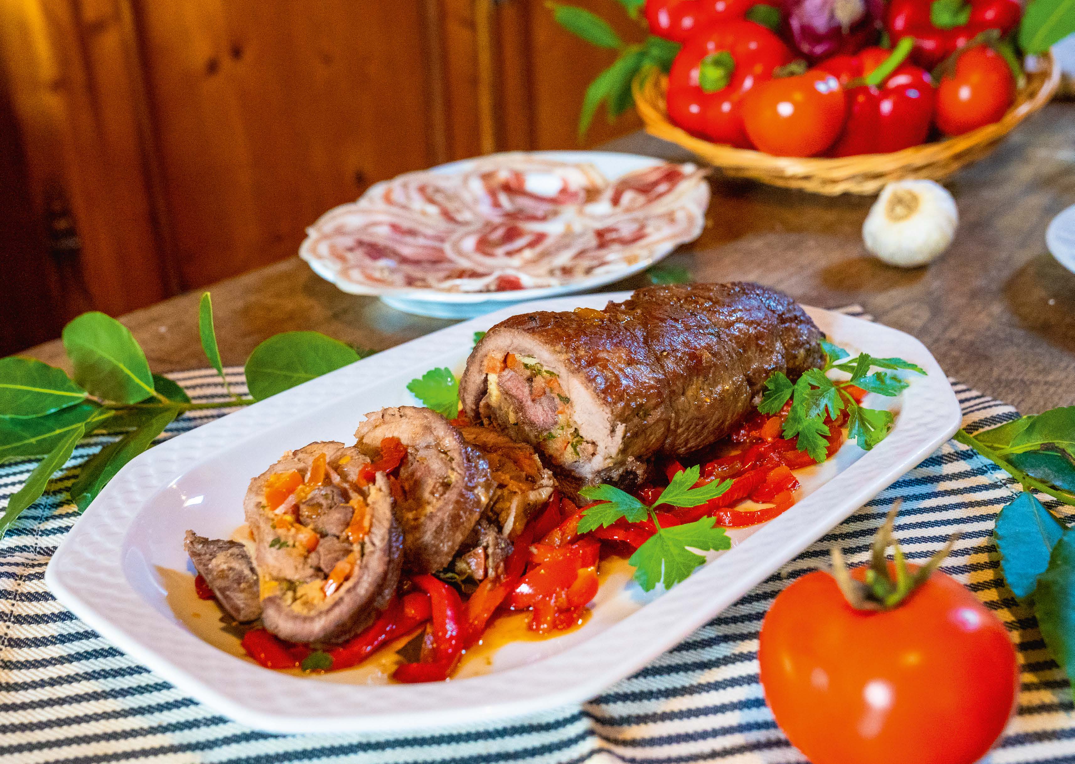 Arrosto di manzo ripieno | Fattoria La Vialla
