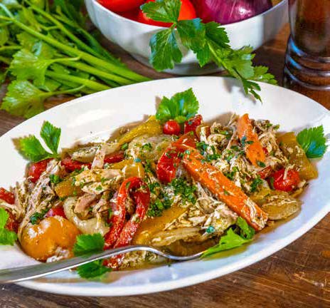 Insalata di pollo con la “Giardiniera al Balsamico Bianco” | La Vialla