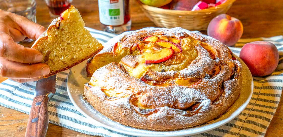 Torta di pesche e mascarpone | Fattoria La Vialla