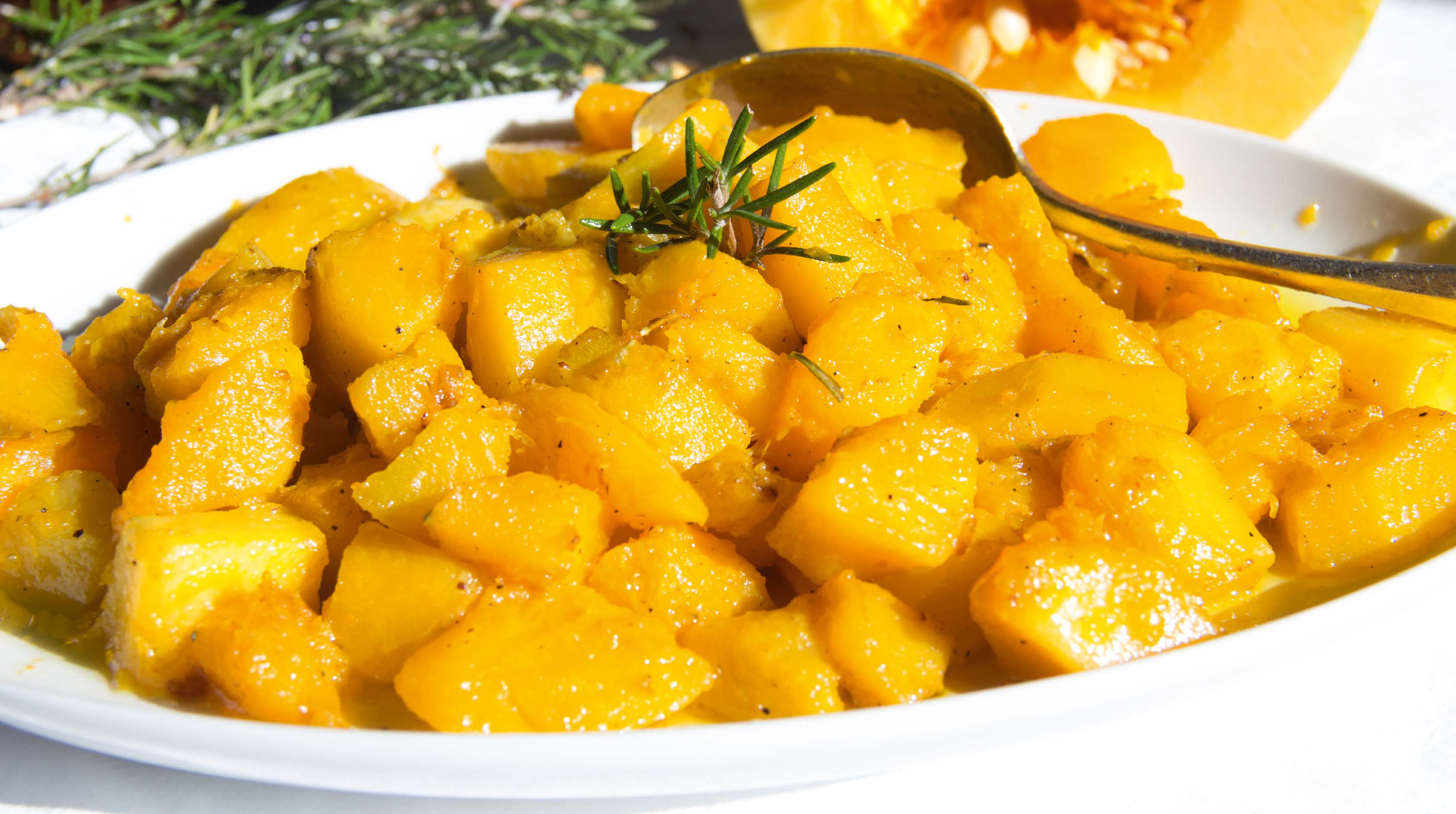 Zucca al vino bianco e rosmarino | Fattoria La Vialla