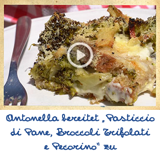 Video Pasticcio di pane, broccoli trifolati e pecorino