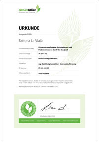 Fattoria La Vialla is a certified climate neutral company
