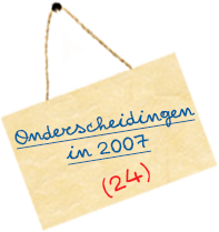 Onderscheidingen in 2007