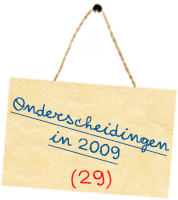 Onderscheidingen in 2009
