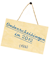 Onderscheidingen in 2012