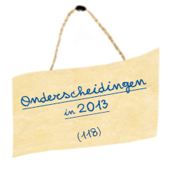 Onderscheidingen in 2013