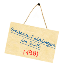 Onderscheidingen in 2015