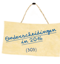 Onderscheidingen in 2016