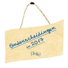 Onderscheidingen in 2017