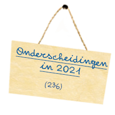 Onderscheidingen in 2021