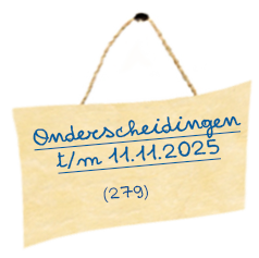 Onderscheidingen in 2025