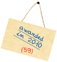 awarded in 2010