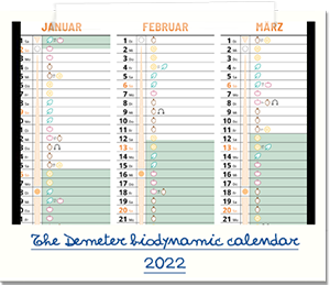Demeter calendar 2022