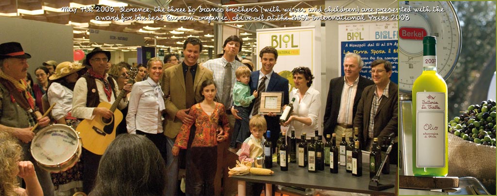 La Vialla's extra virgin olive oil is awarded a prize at the BIOL international organic olive oil competition